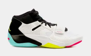 Zion 2 Dynamic Turquoise Mens Basketball Shoes (White/Pink)